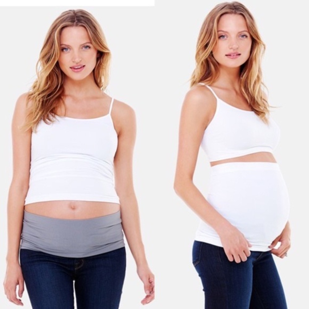 Ingrid & Isabel Grey Maternity Stretch Bellaband - Size 1